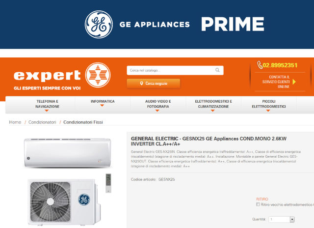 GE Appliances arriva da Expert